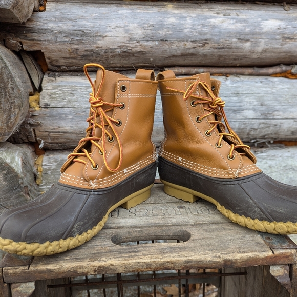 LL Bean Duck Bean Boots. Made in Maine USA. Women's Size 8 Missing insoles? - Picture 3 of 8